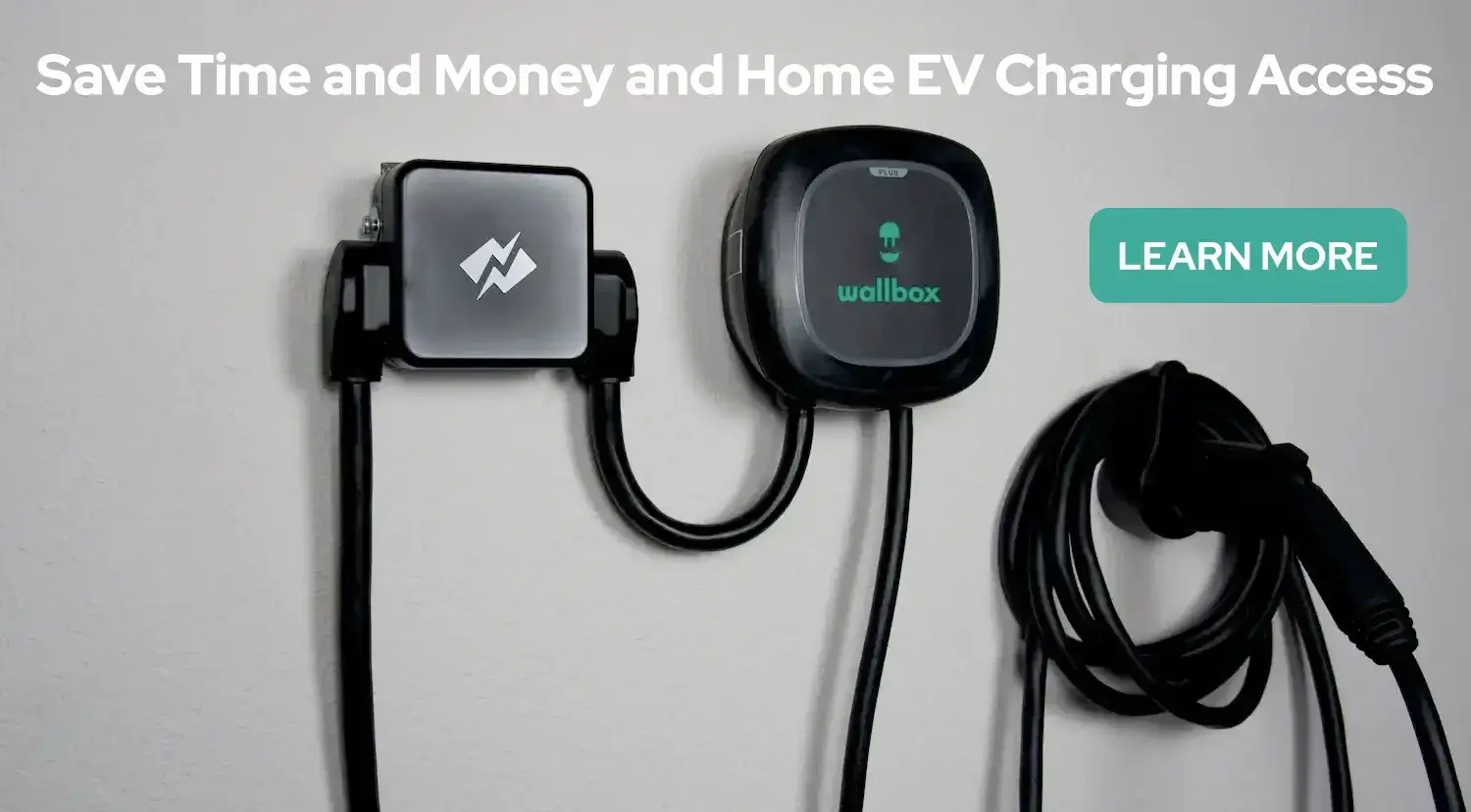 NeoCharge Smart Splitter for dual EV charging access at home via existing 240V NEMA 14-50 outelt.